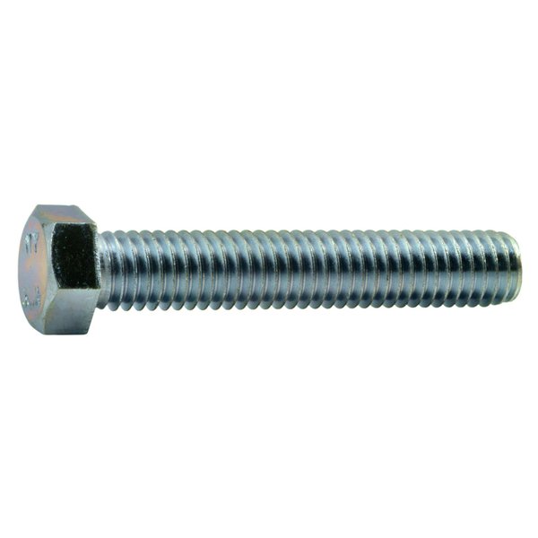 Midwest Fastener 7/16"-14 Hex Head Cap Screw, Zinc Plated Steel, 2-1/2 in L, 6 PK 39763